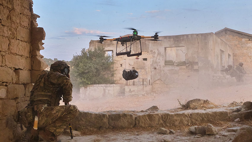 Royal Marines Commando train with cutting-edge autonomous technology in Cyprus