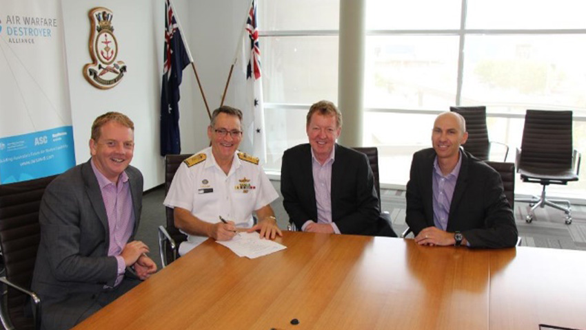 Navy, AWD Alliance sign provisional acceptance for NUSHIP Sydney