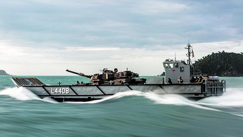 HMAS Canberra completes transport trials for landing craft