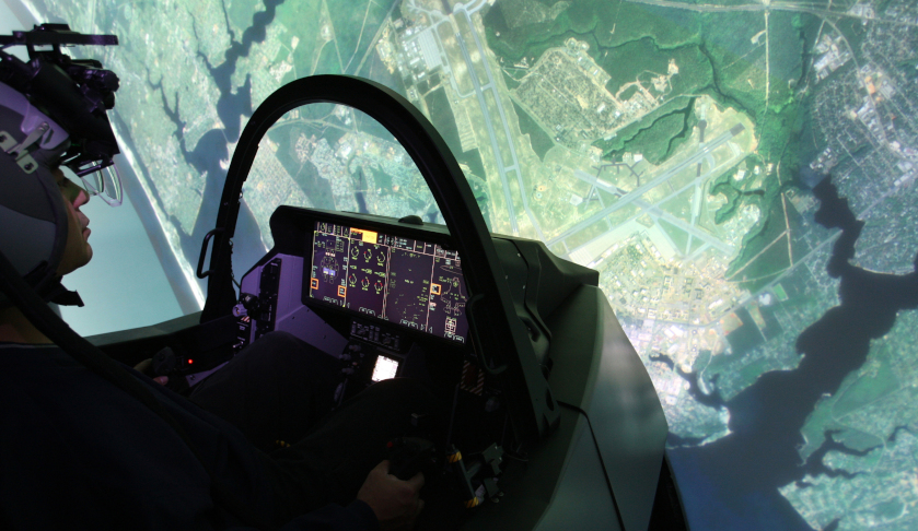 f   pilot training simulator
