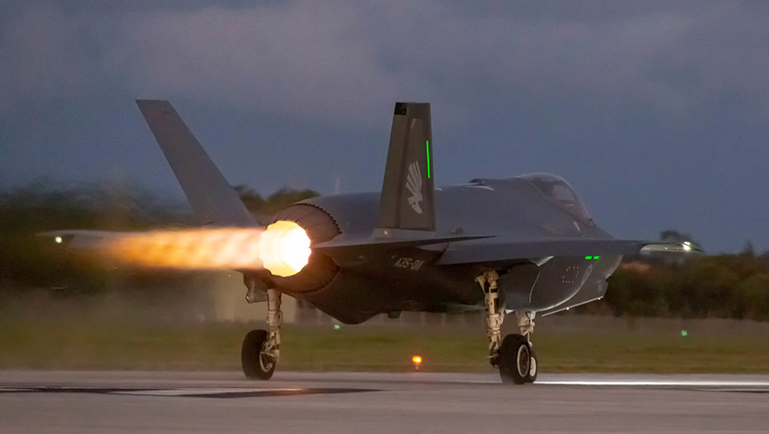 RAAF F-35s commence first training at Salt Ash Air Weapons Range