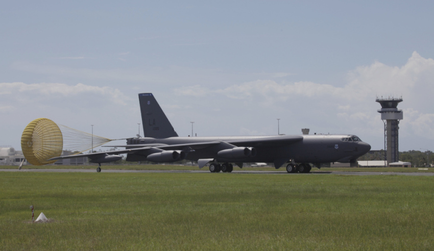 us air force b   stratofortress bombers at raaf base darwin