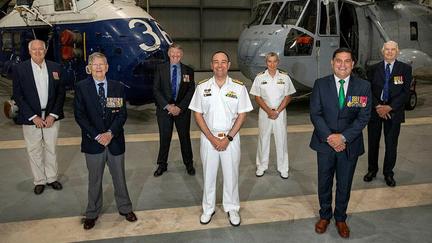Fleet Air Arm personnel receive Australian Service Medals