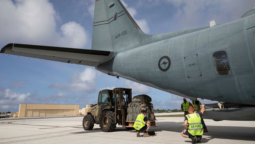 C 27J Spartan cargo Solomon islands dc