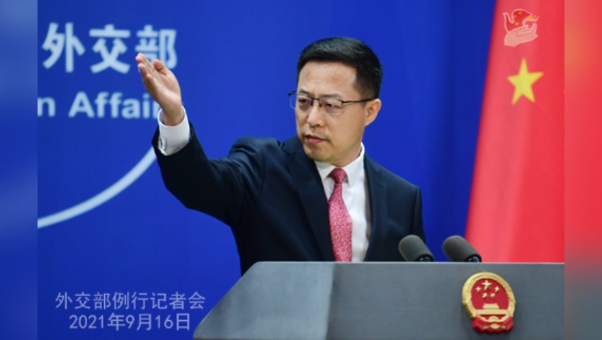 Ministry spokesperson Zhao Lijian