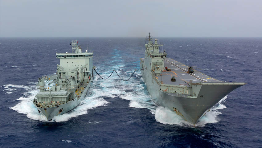 DST supports Navy’s at sea replenishment