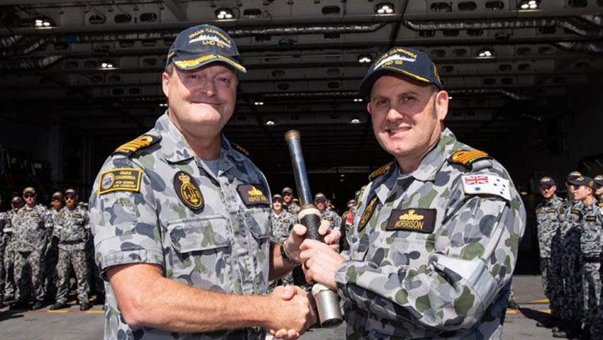 Change of command for RAN's flagship