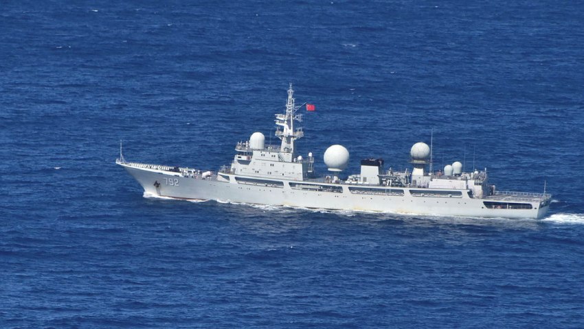 Chinese PLA intelligence vessel dc