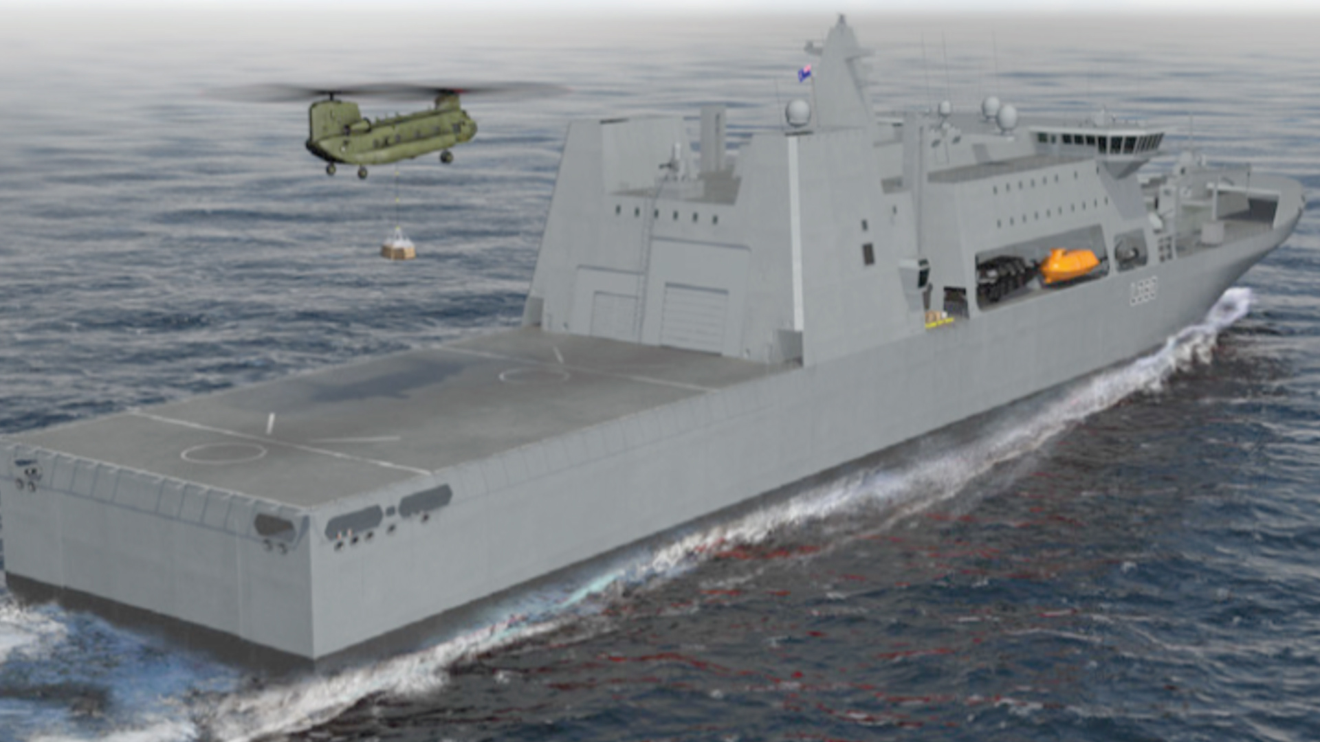BMT’s updated ELLIDA multi-role logistics ship up for SEA 2200