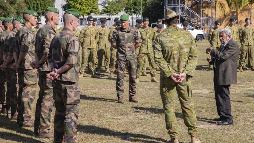 French soldiers touch down in Queensland
