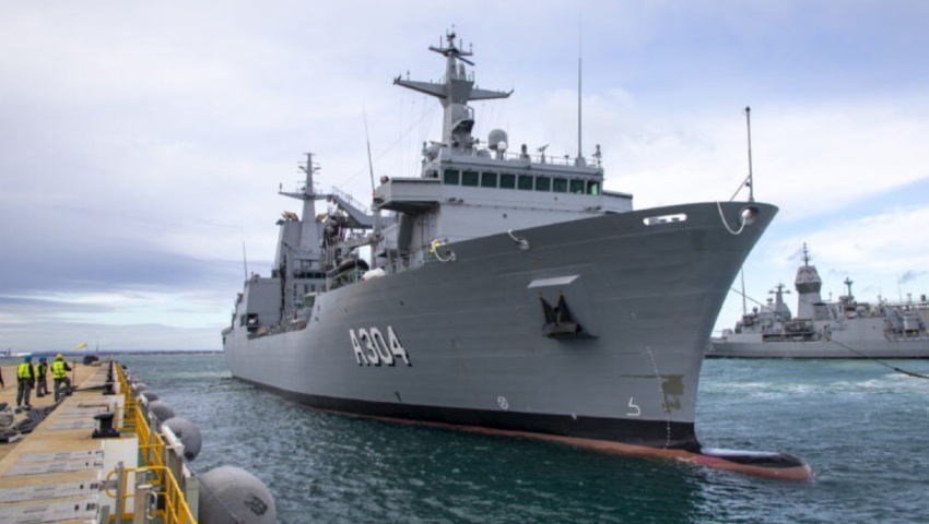 HMAS Canberra EM Solutions NATO SATCOM dc