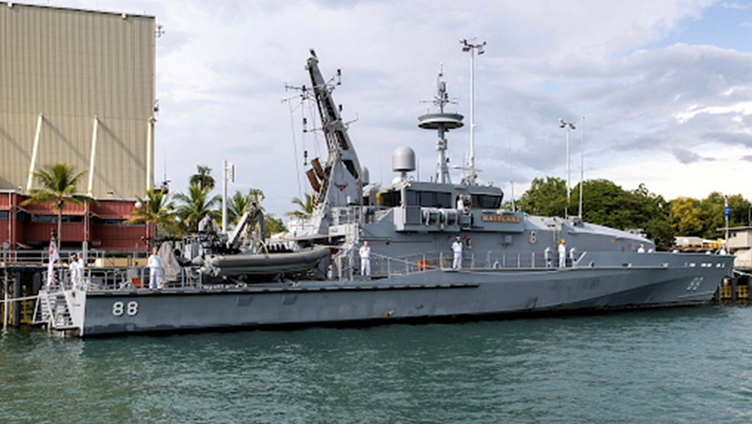 HMAS Maitland farewelled ahead of Arafura Class transition