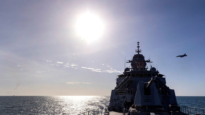 HMAS Warramunga joins Operation Argos