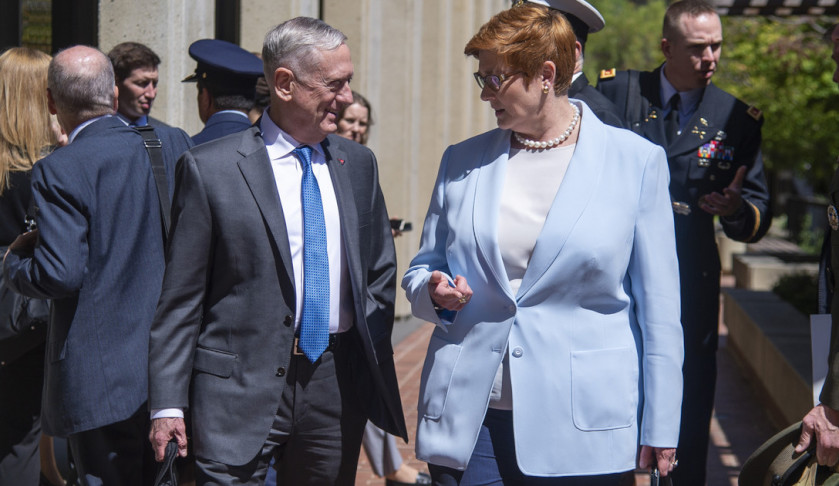 minister for defence marise payne and us secretary for defense jim mattis at the   ausmin consultation