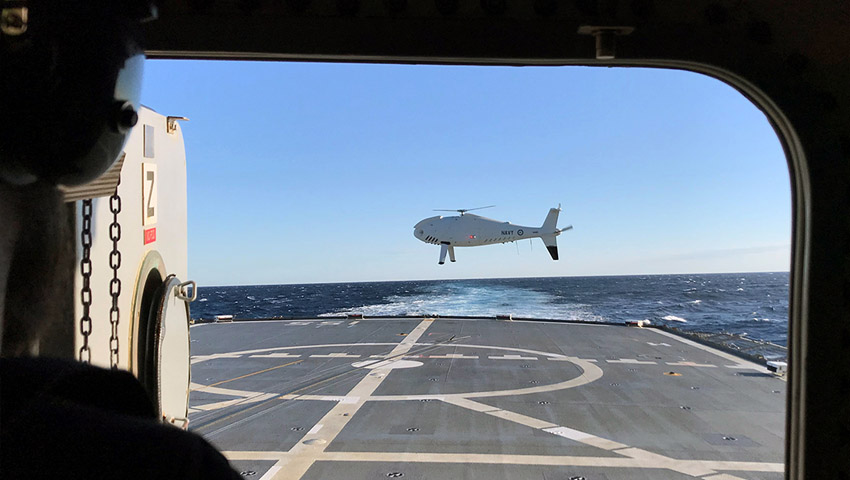 HMAS Ballarat demonstrates growing fleet UAS capability