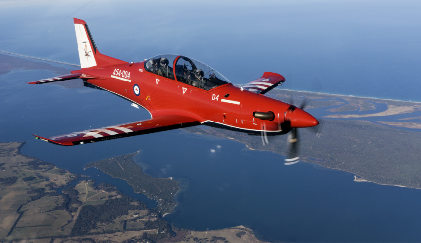 RAAF welcomes first PC-21 trainer aircraft