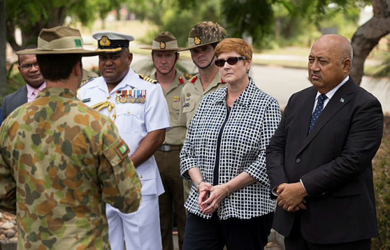 minister payne meets with fiji defence minister and visits thales facility