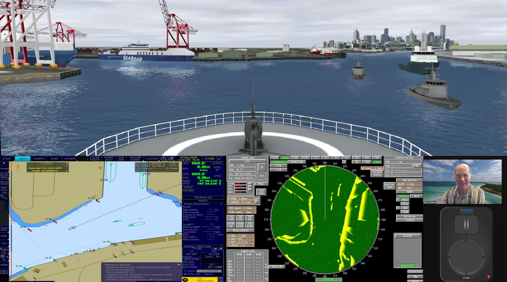 Pivot Maritime International’s new streaming simulation and navigation technology