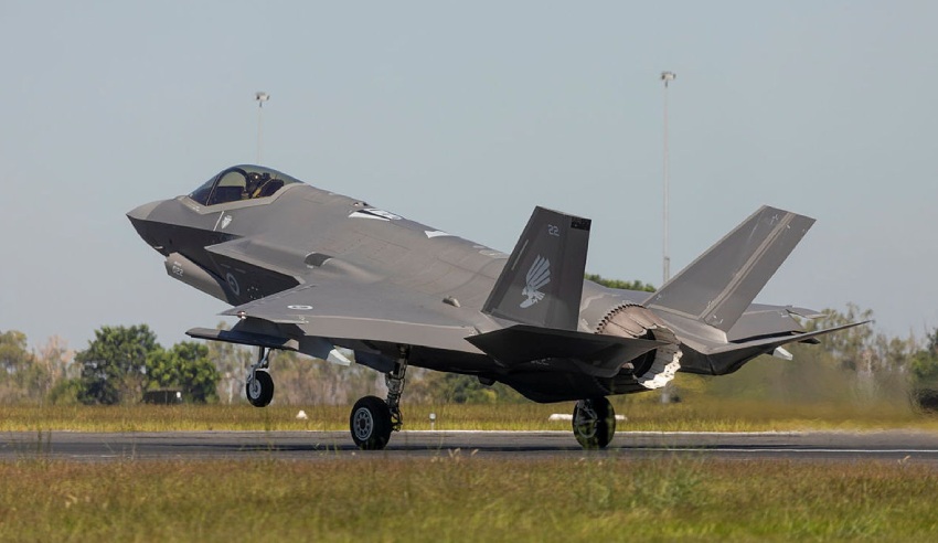 RAAF F35A Lightning II aircraft dc
