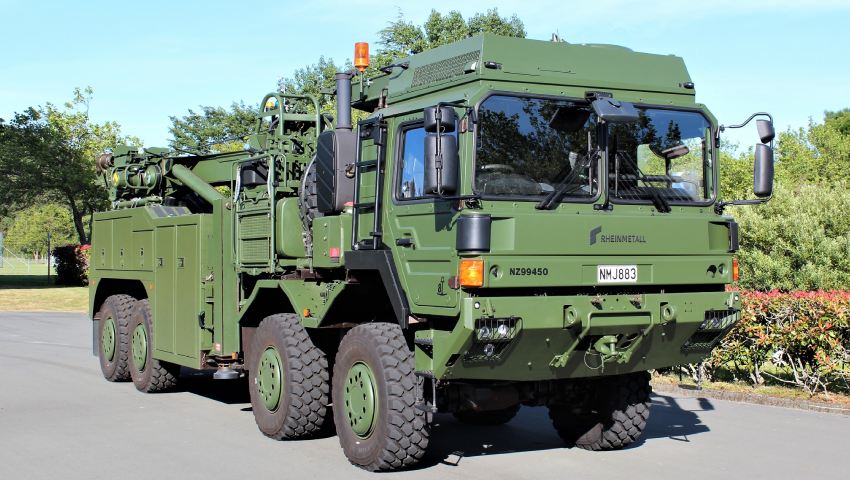 Rheinmetall delivers heavy recovery vehicles to NZDF