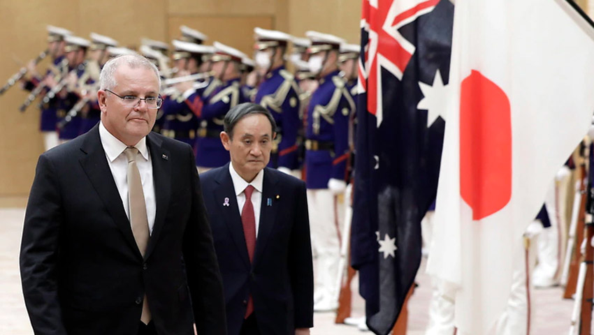 ScoMo Suga Australia Japan dc