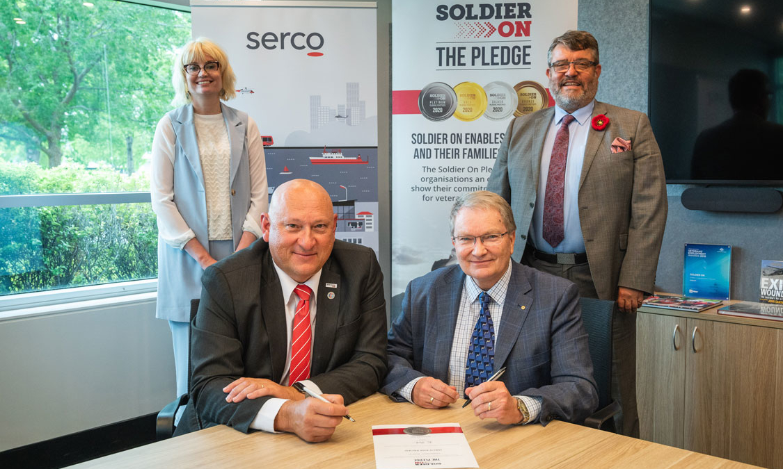 Serco signs Soldier On pledge to continue support of veteran community