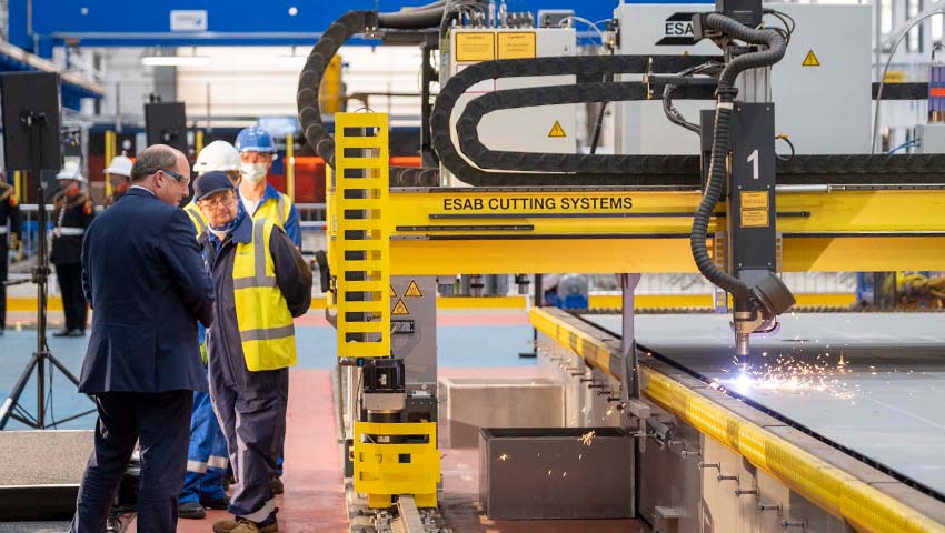 Steel cut for Royal Navy frigate