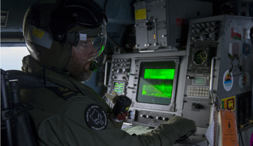 sensor control panel of HMAS Newcastle