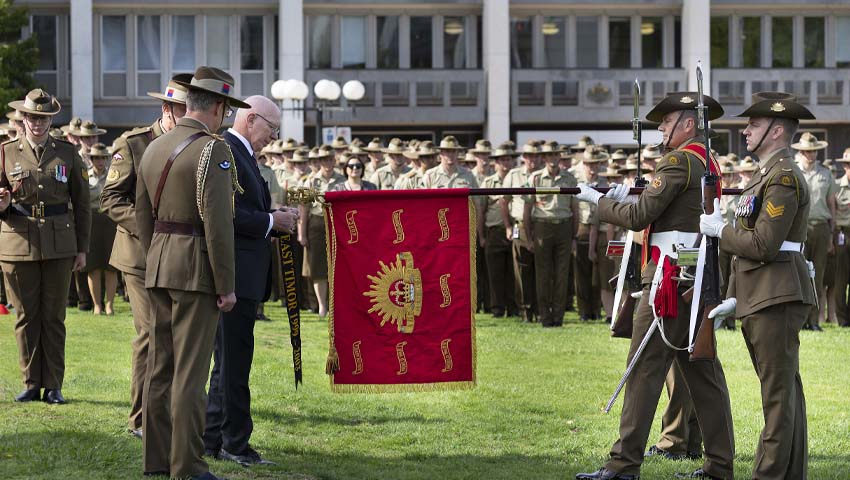 East Timor Theatre Honour presented to Army on 119th birthday