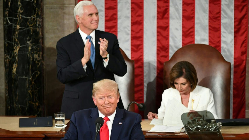 Trump’s State of the Union address reinforces US military build-up, signals overseas presence cuts