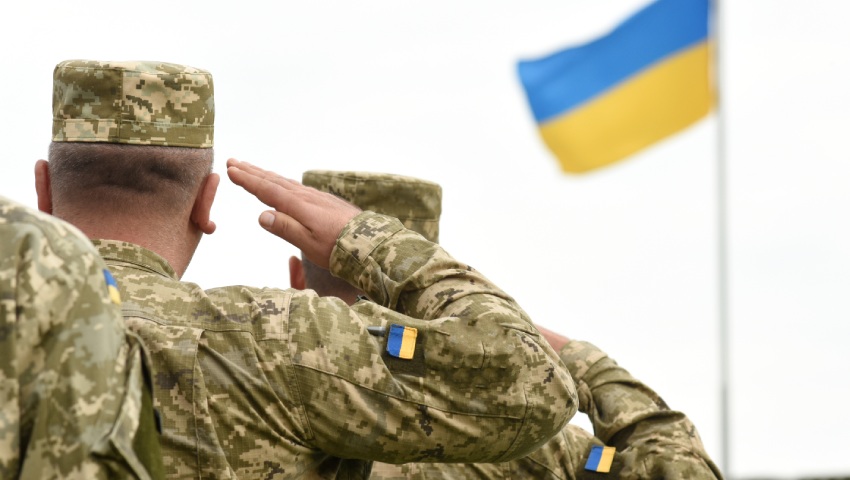 Ukraine soldier salute dc