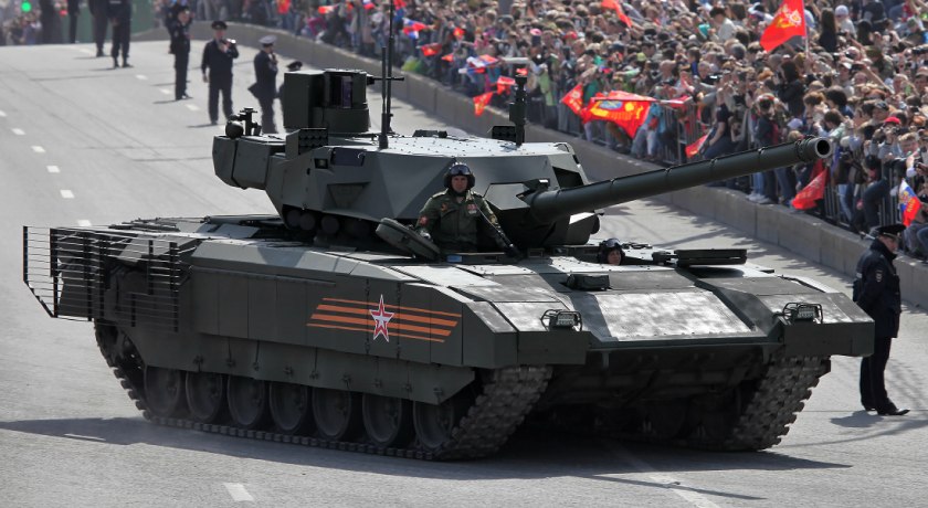 t   armata tank in the   moscow victory day parade