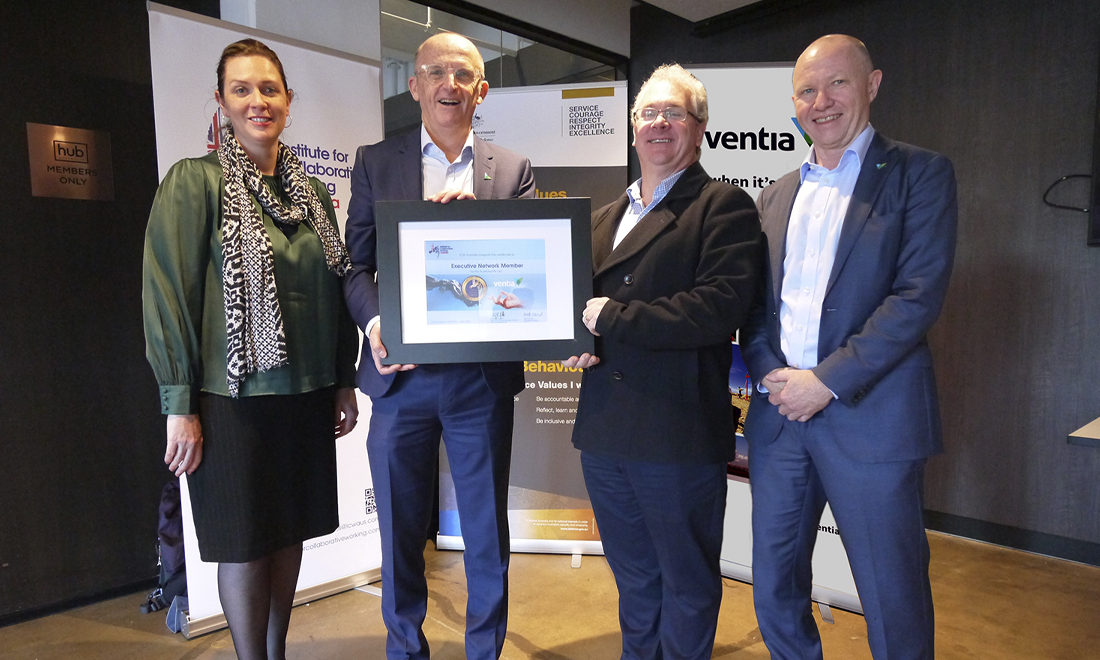 Ventia signs as foundation member with the Institute for Collaborative Working Australia
