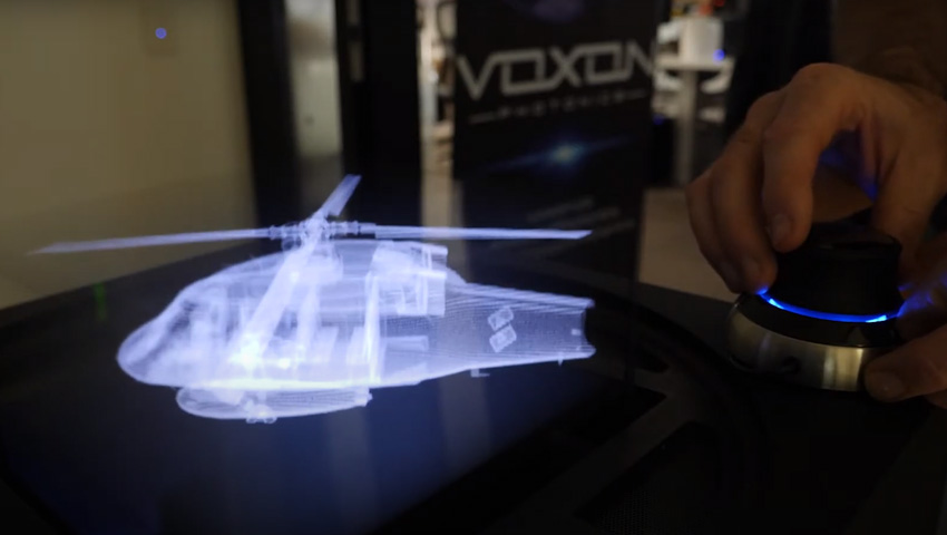 Voxon 3D visualisation